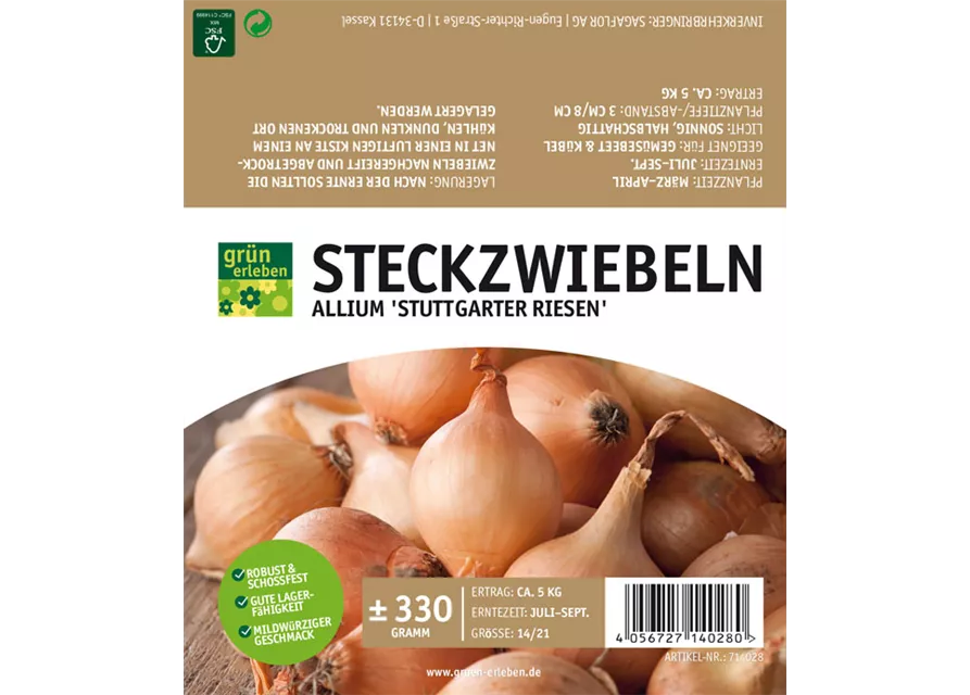 GE Steckzwieb. St. Riesen 14/21 ± 330gnSt. Riesen 14/21 ± 330g